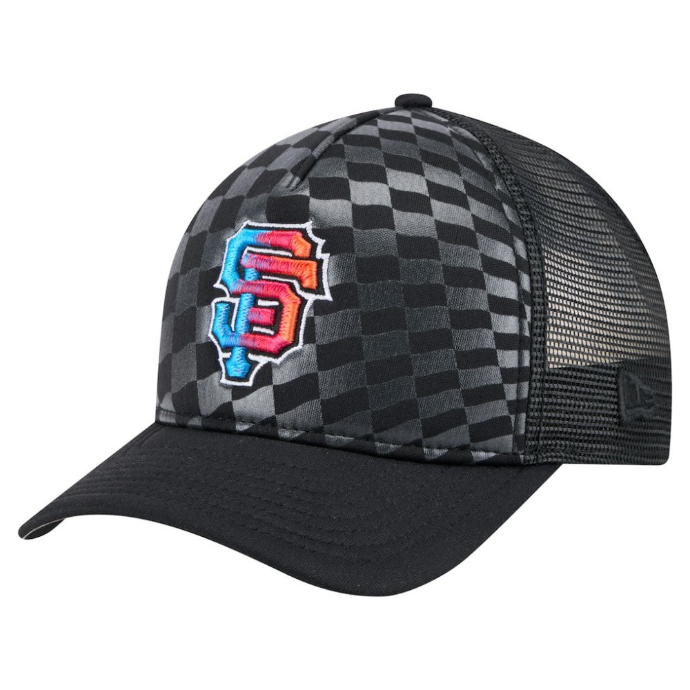 San Francisco Giants New Era Gradient 9FORTY A-Frame M-Crown Trucker Adjustable Hat - MLB