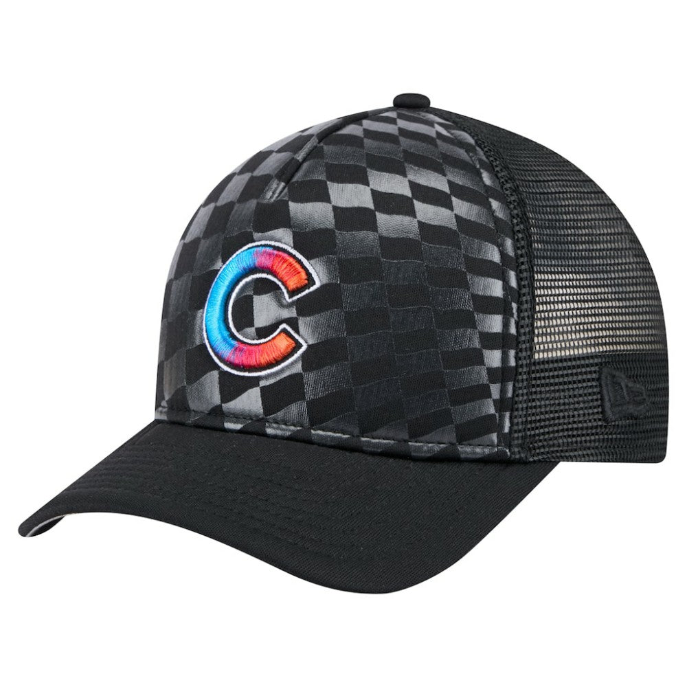 Chicago Cubs New Era Gradient 9FORTY A-Frame M-Crown Trucker Adjustable Hat - MLB