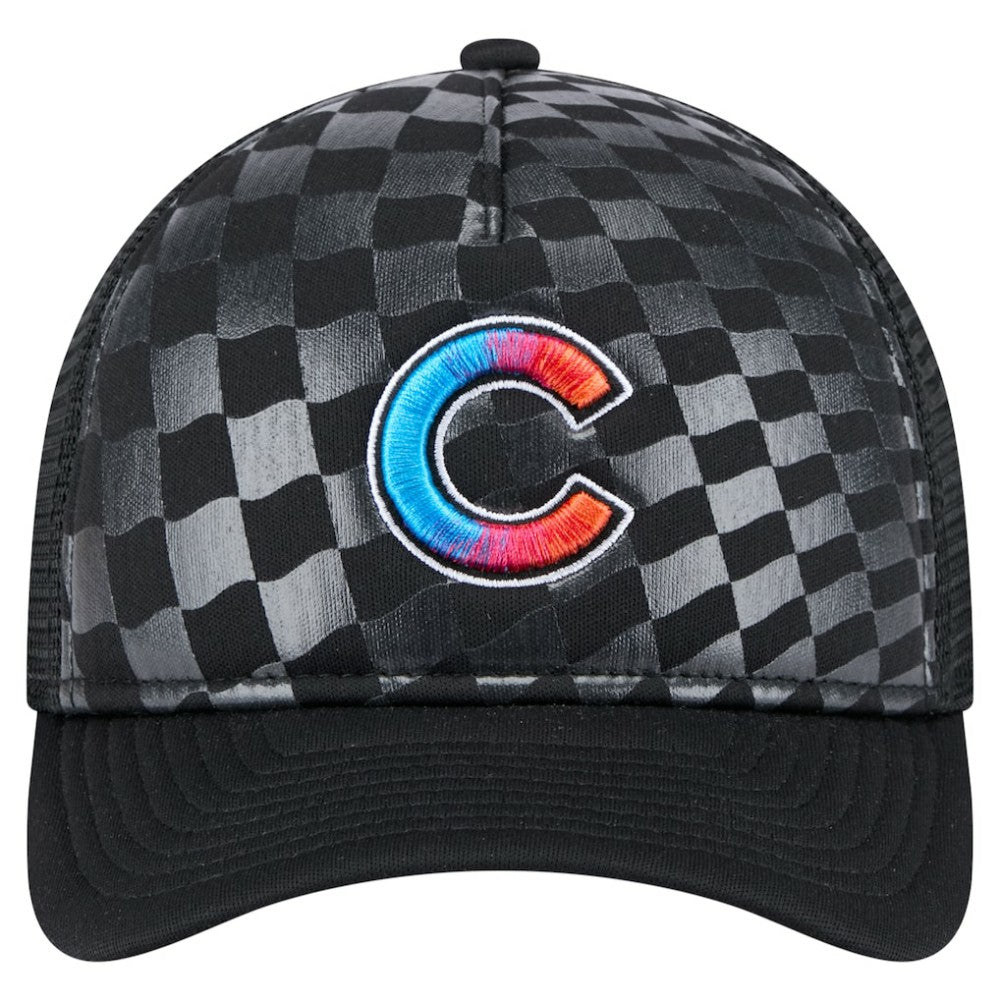 Chicago Cubs New Era Gradient 9FORTY A-Frame M-Crown Trucker Adjustable Hat - MLB