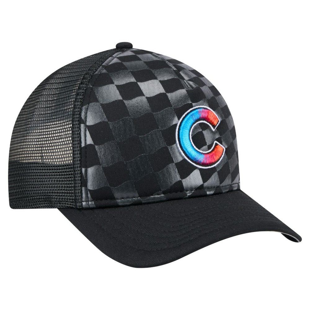 Chicago Cubs New Era Gradient 9FORTY A-Frame M-Crown Trucker Adjustable Hat - MLB