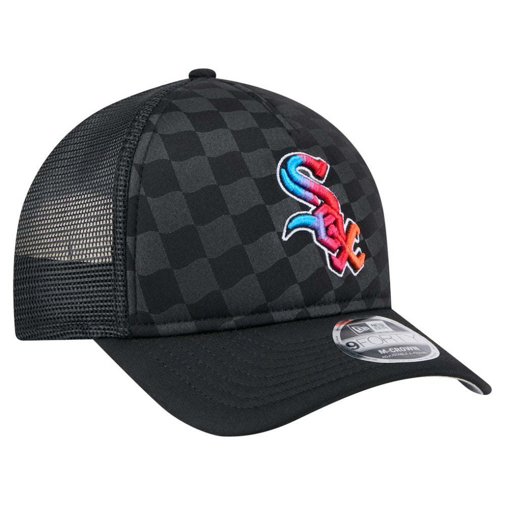 Chicago White Sox New Era Gradient 9FORTY A-Frame M-Crown Trucker Adjustable Hat - MLB