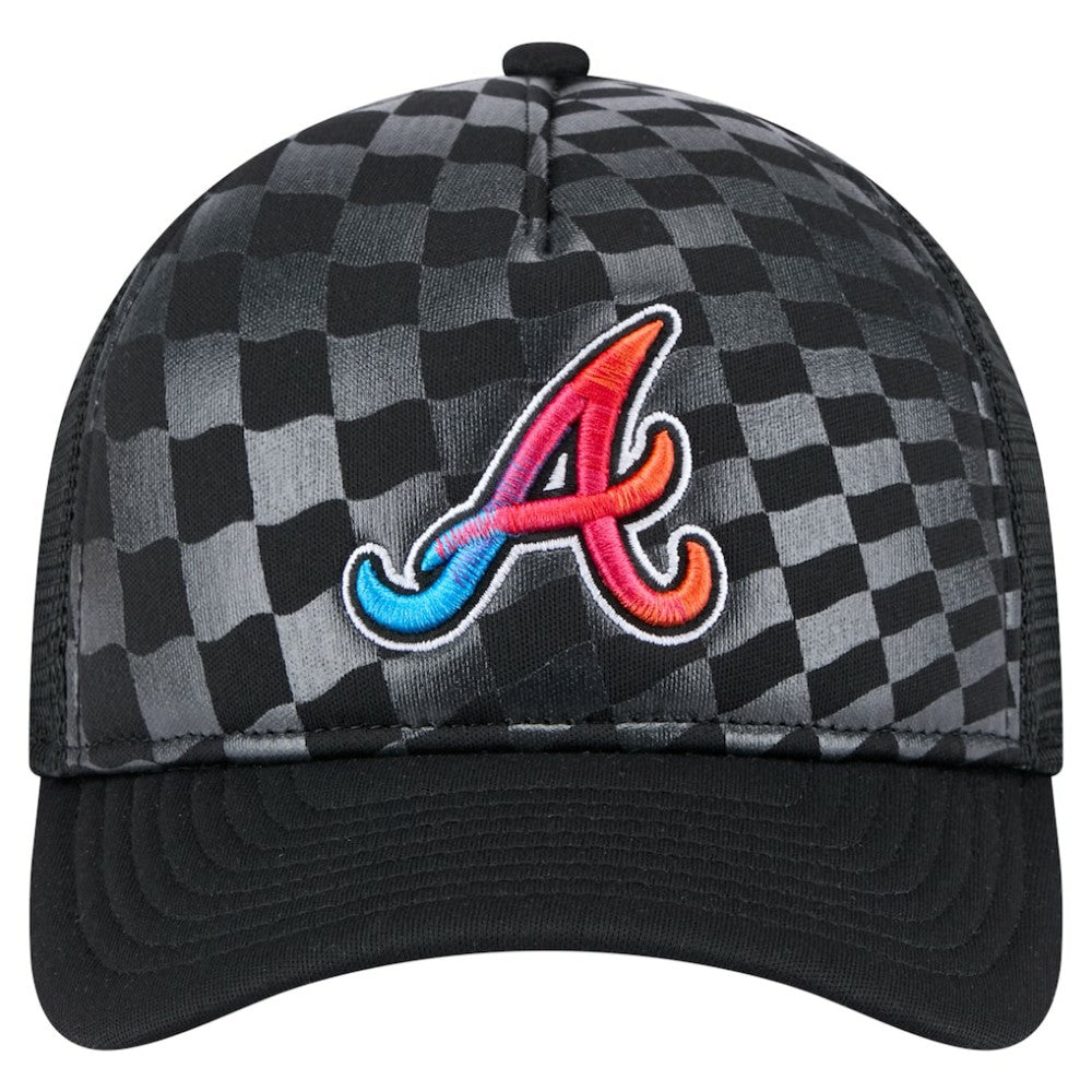 Atlanta Braves New Era Gradient 9FORTY A-Frame M-Crown Trucker Adjustable Hat - MLB