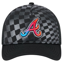 Atlanta Braves New Era Gradient 9FORTY A-Frame M-Crown Trucker Adjustable Hat - MLB