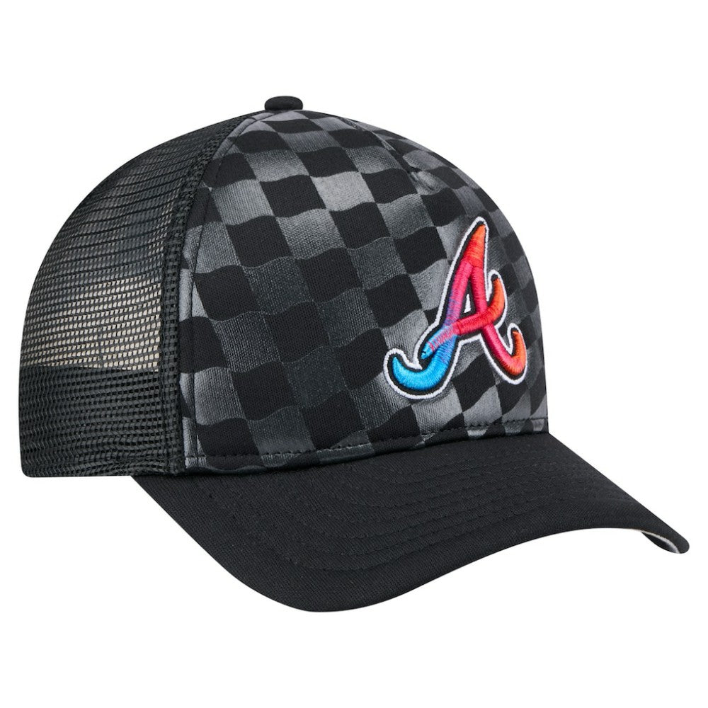 Atlanta Braves New Era Gradient 9FORTY A-Frame M-Crown Trucker Adjustable Hat - MLB