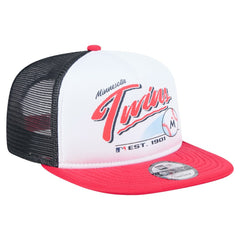 Minnesota Twins New Era Retro Script Trucker 9FIFTY Snapback Hat - MLB