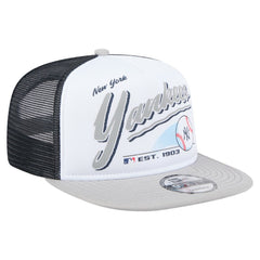 New York Yankees New Era Retro Script Trucker 9FIFTY Snapback Hat - MLB