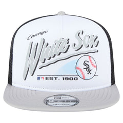 Chicago White Sox New Era Retro Script Trucker 9FIFTY Snapback Hat - MLB