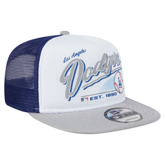 Los Angeles Dodgers New Era Retro Script Trucker 9FIFTY Snapback Hat - MLB