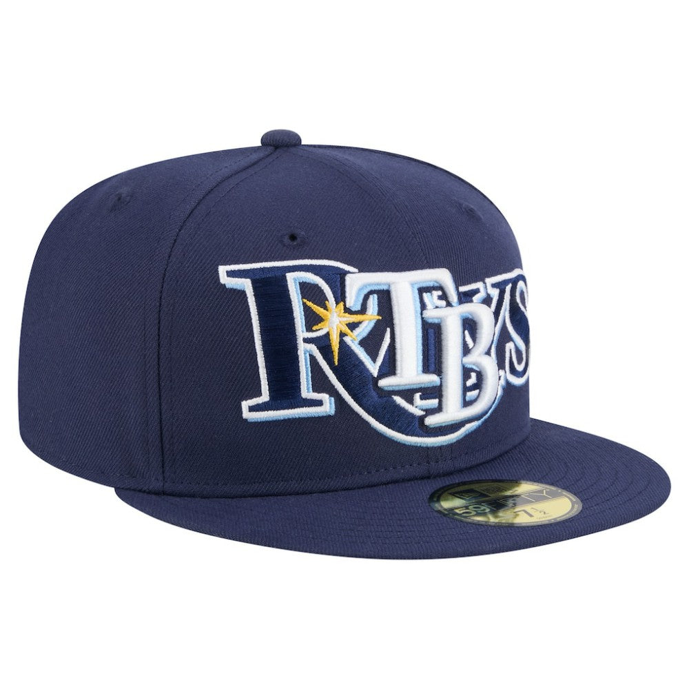 Tampa Bay Rays New Era Overlap 59FIFTY Fitted Hat - MLB