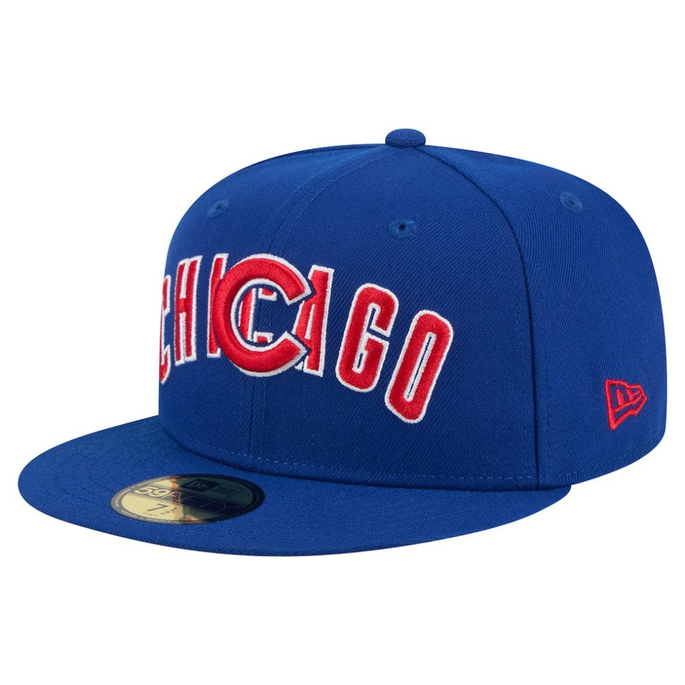Chicago Cubs New Era Overlap 59FIFTY Fitted Hat - MLB