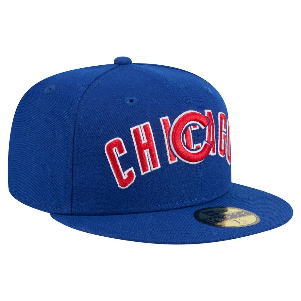 Chicago Cubs New Era Overlap 59FIFTY Fitted Hat - MLB