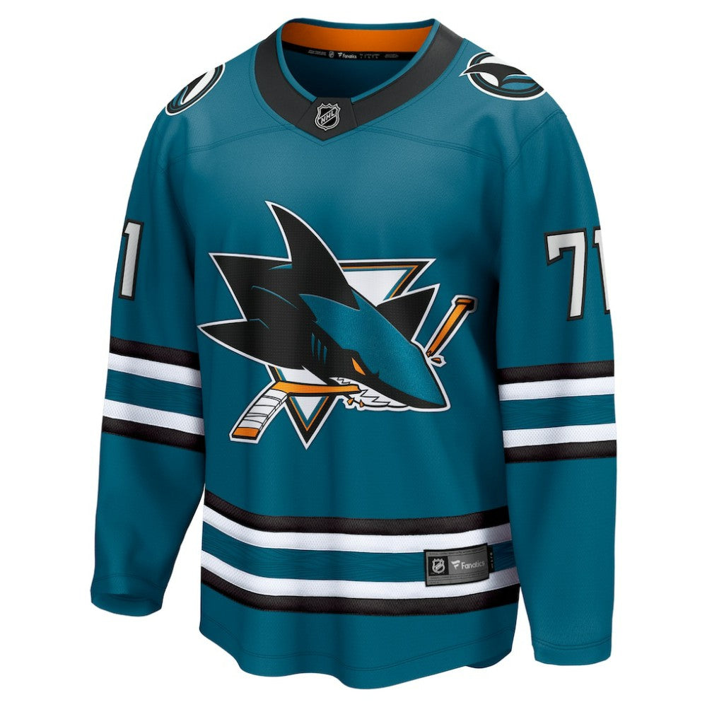 Macklin Celebrini San Jose Sharks Fanatics Home Breakaway Jersey – Teal - NHL