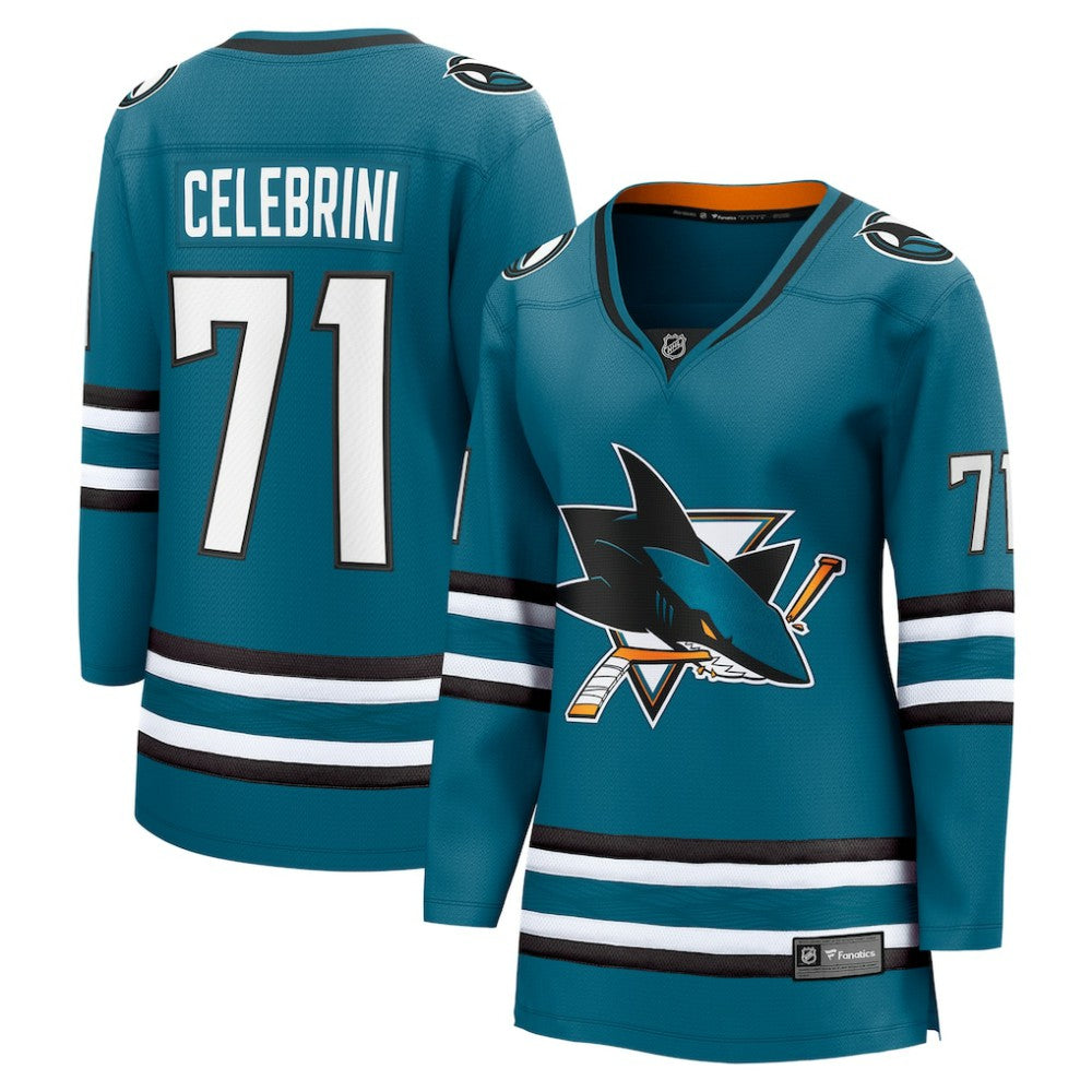 Macklin Celebrini San Jose Sharks Fanatics Women's Home Breakaway Jersey – Teal - NHL