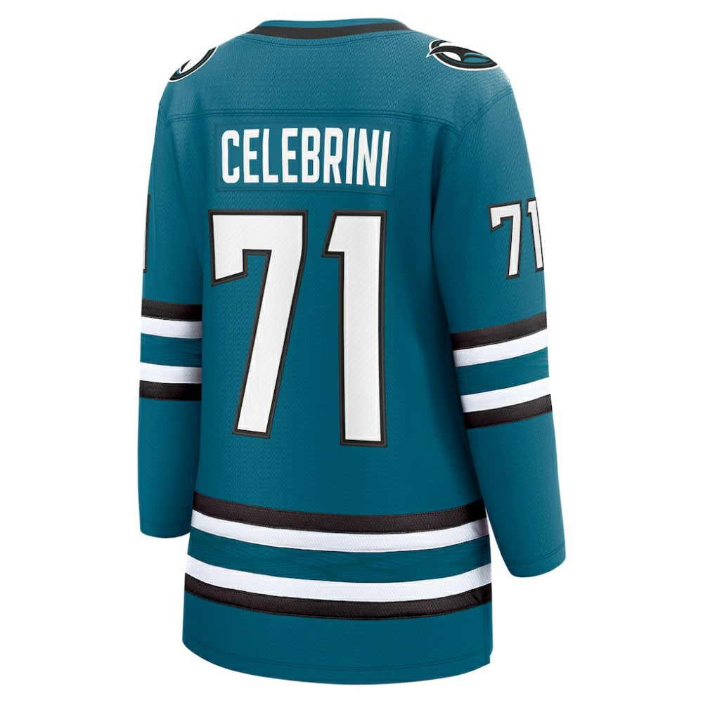 Macklin Celebrini San Jose Sharks Fanatics Women's Home Breakaway Jersey – Teal - NHL