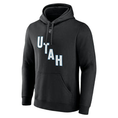 Nick Schmaltz NHL Utah Fanatics Authentic Stack Name & Number Tri-Blend Pullover Hoodie - Black - NHL
