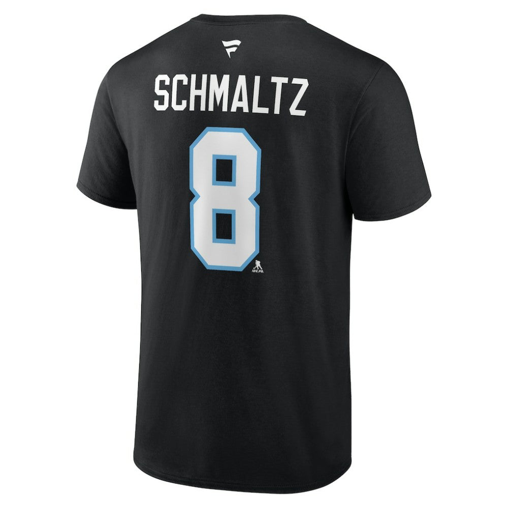 Nick Schmaltz Utah Mammoth Fanatics Authentic Stack Name & Number T-Shirt - Black - NHL