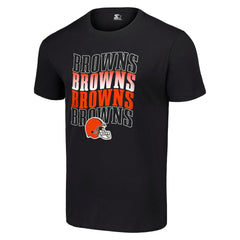 Cleveland Browns Starter Four Name T-Shirt Black | NFL