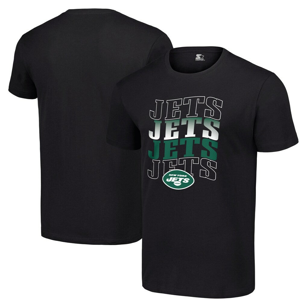 New York Jets Starter Four Name T-Shirt Black | NFL