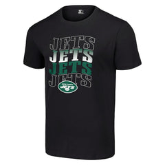 New York Jets Starter Four Name T-Shirt Black | NFL
