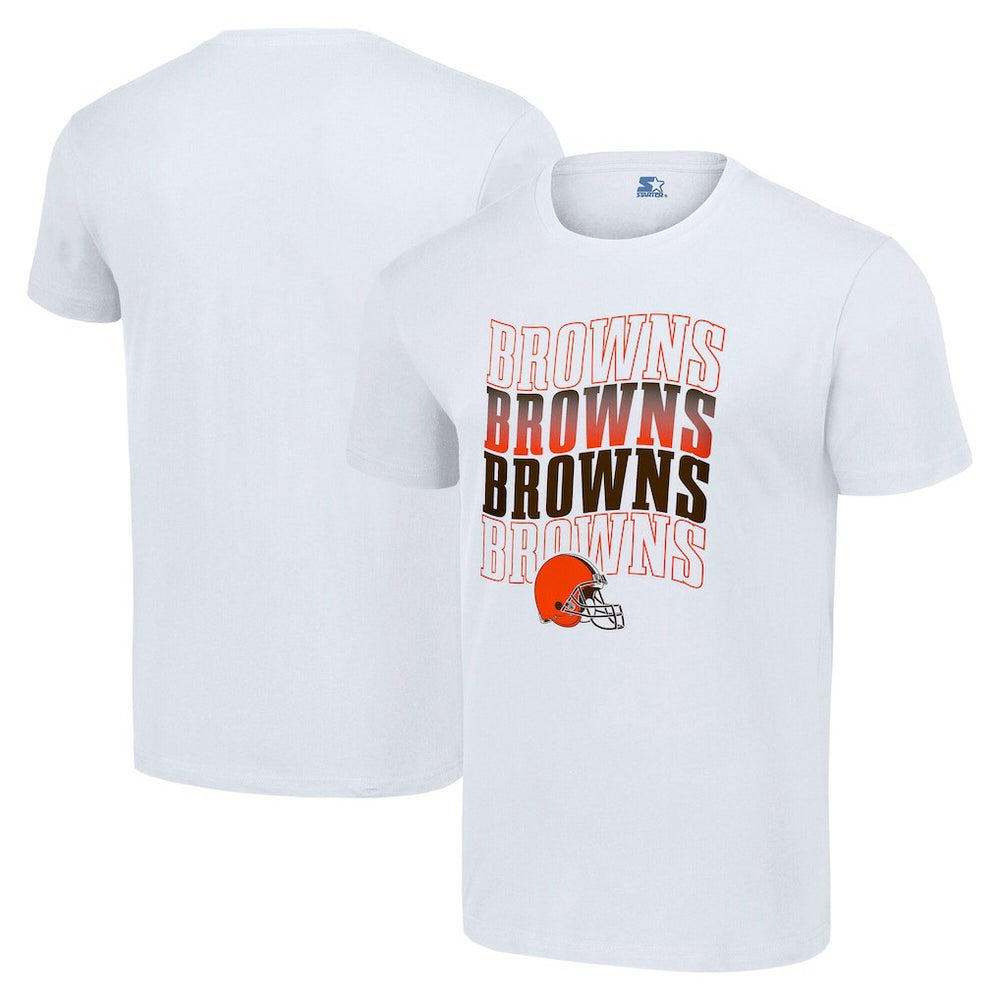 Cleveland Browns Starter Four Name T-Shirt White | NFL