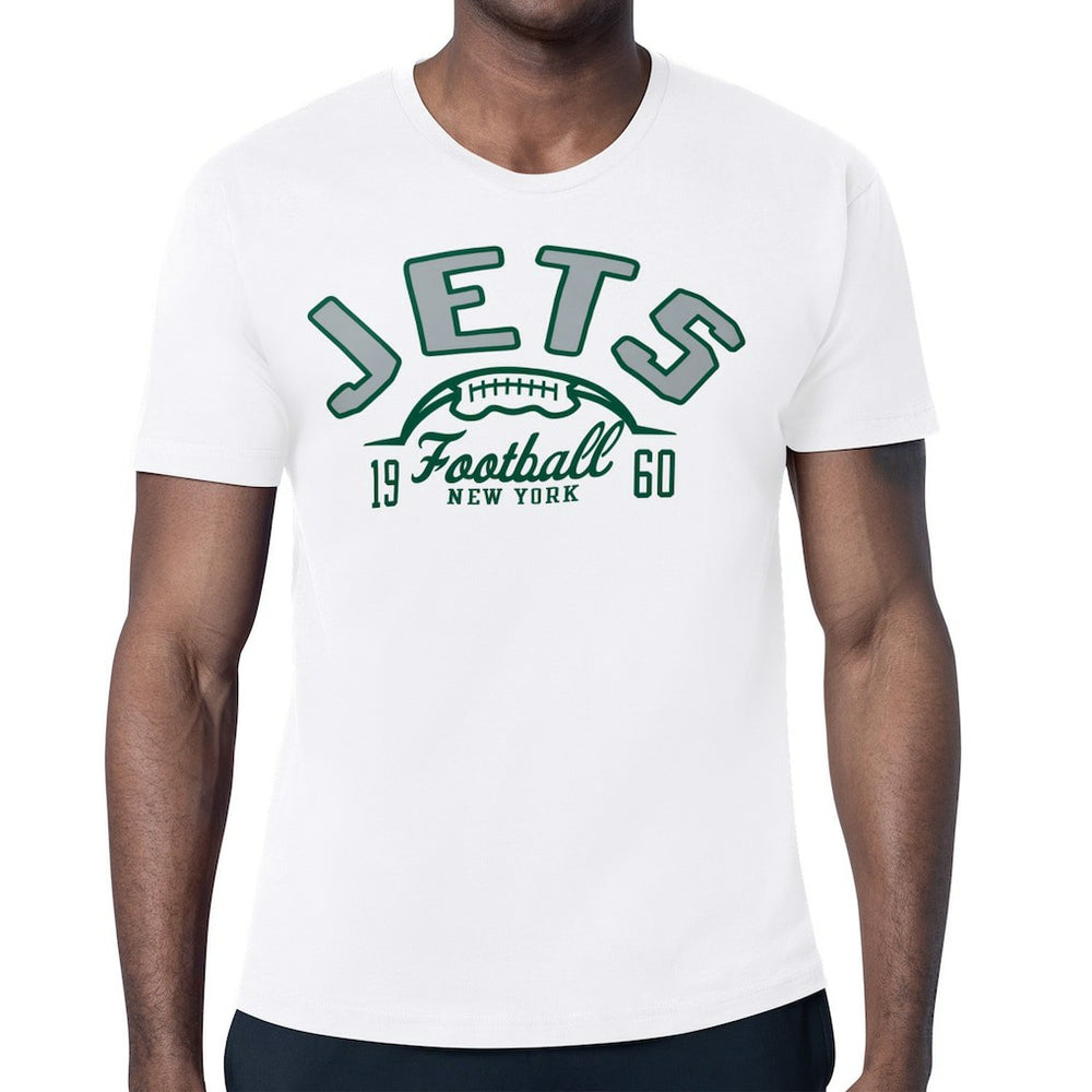 New York Jets Starter Half Ball Logo T-Shirt White | NFL