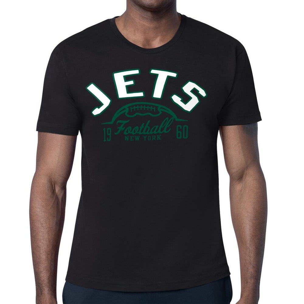 New York Jets Starter Half Ball Logo T-Shirt Black | NFL