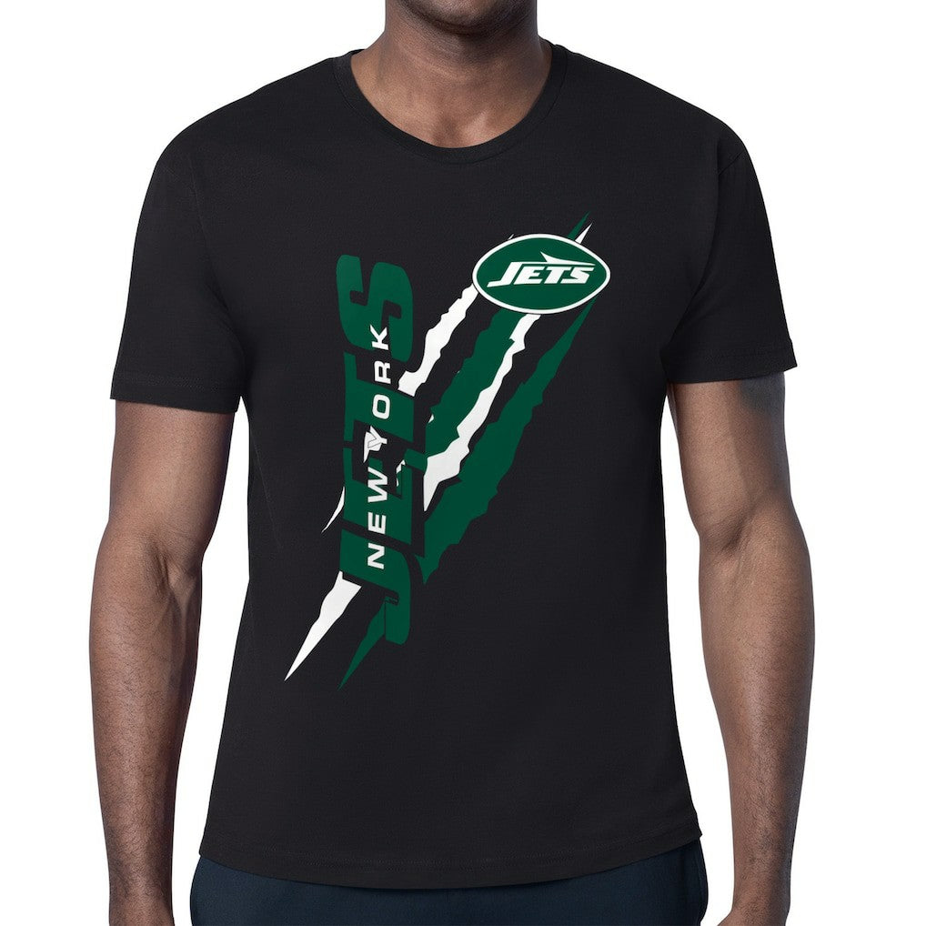New York Jets Starter Color Scratch T-Shirt Black | NFL