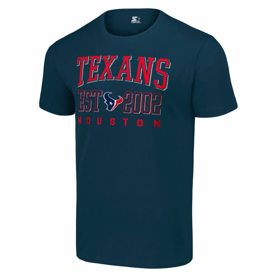 Houston Texans Starter Distressed Graphic T-Shirt Navy | NFL
