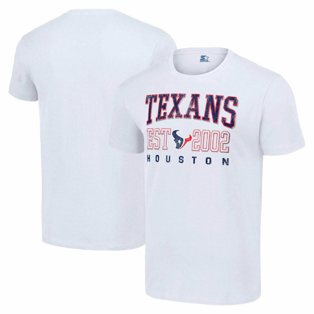 Houston Texans Starter Distressed Graphic T-Shirt White | NFL