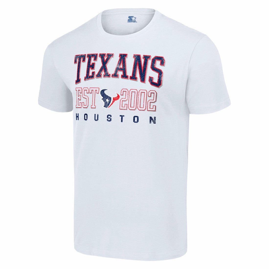 Houston Texans Starter Distressed Graphic T-Shirt White | NFL