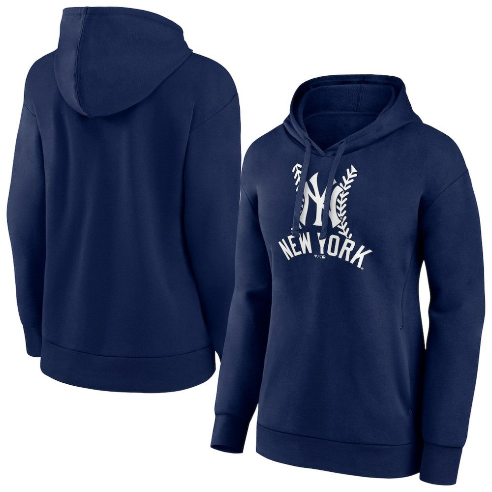 New York Yankees Women's Fastball Pullover Hoodie - MLB