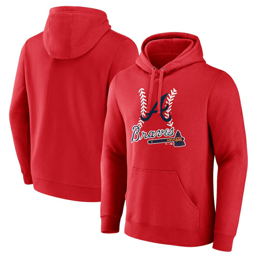 Atlanta Braves Fastball Pullover Hoodie - MLB