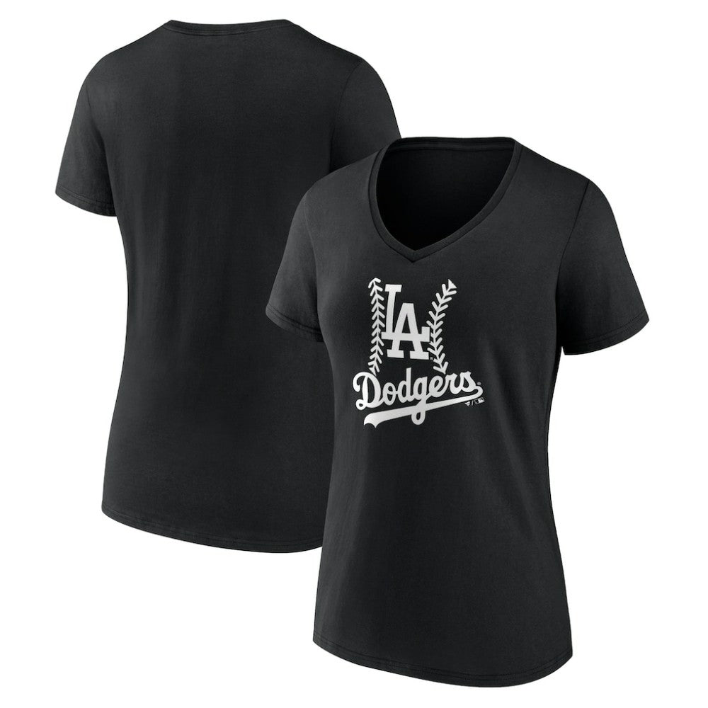 Los Angeles Dodgers Women's Fastball V-Neck T-Shirt - MLB