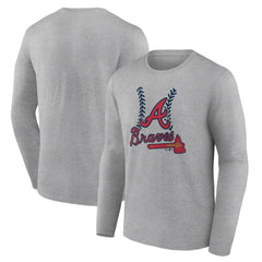 Atlanta Braves Fastball Long Sleeve T-Shirt - MLB