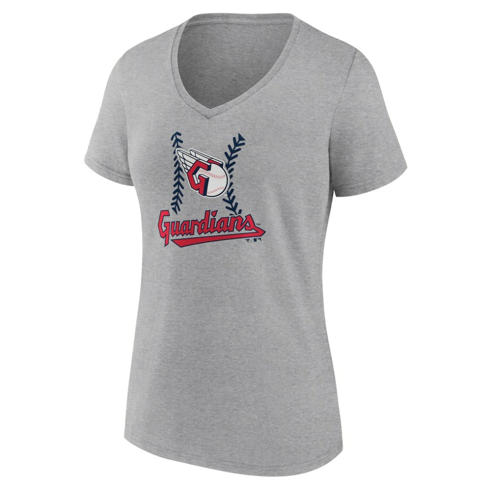Cleveland Guardians Women's Fastball V-Neck T-Shirt - MLB