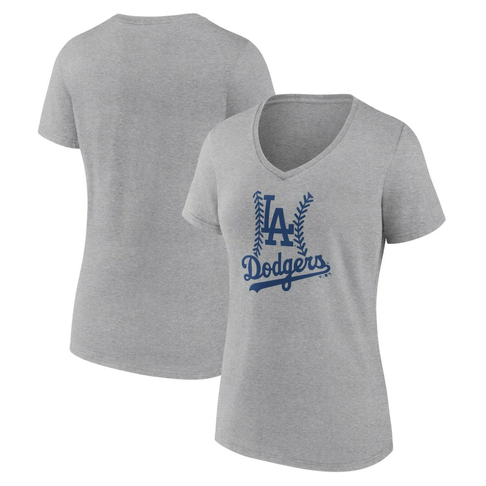 Los Angeles Dodgers Women's Fastball V-Neck T-Shirt - MLB
