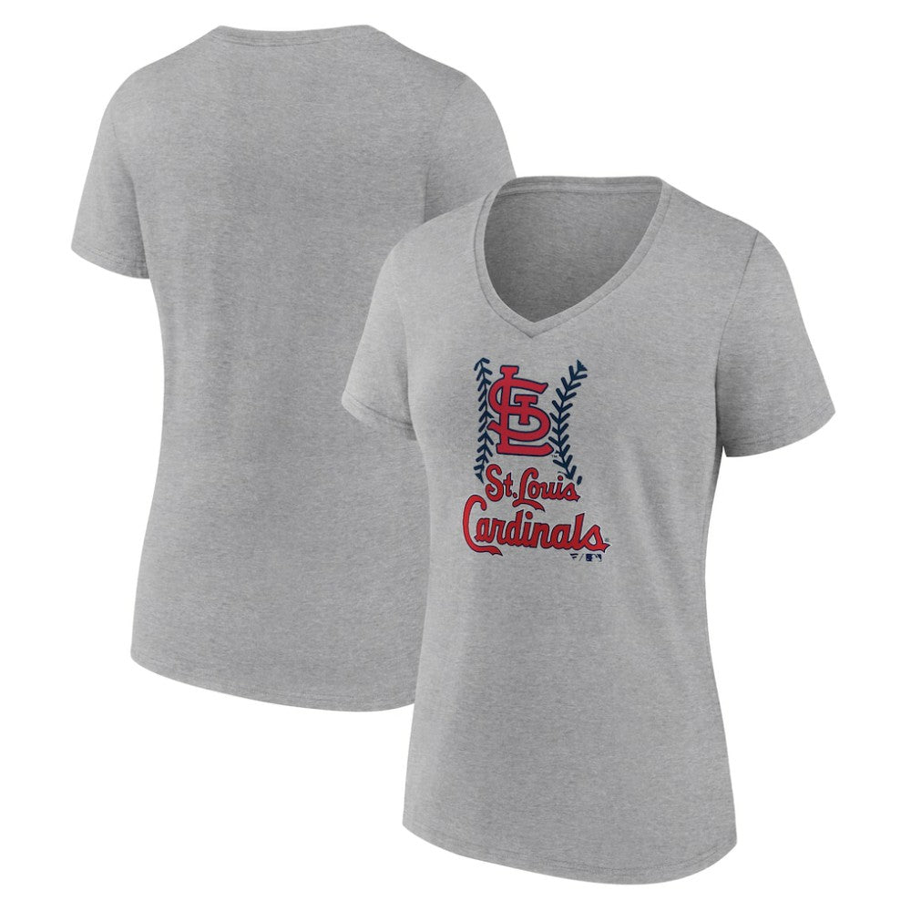 St. Louis Cardinals Women's Fastball V-Neck T-Shirt - MLB