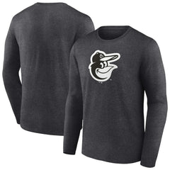 Baltimore Orioles Monochrome Long Sleeve T-Shirt - MLB