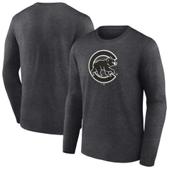 Chicago Cubs Monochrome Long Sleeve T-Shirt - MLB