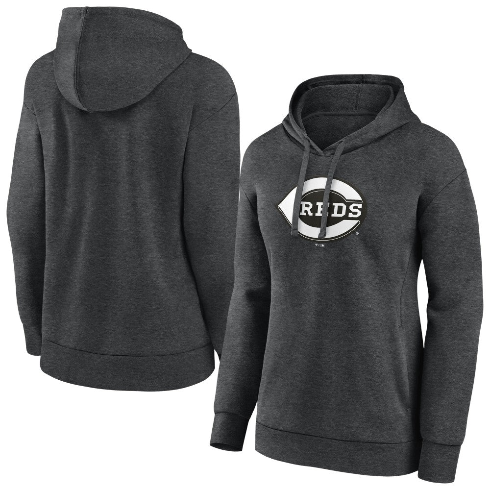 Cincinnati Reds Women's Monochrome Pullover Hoodie - MLB
