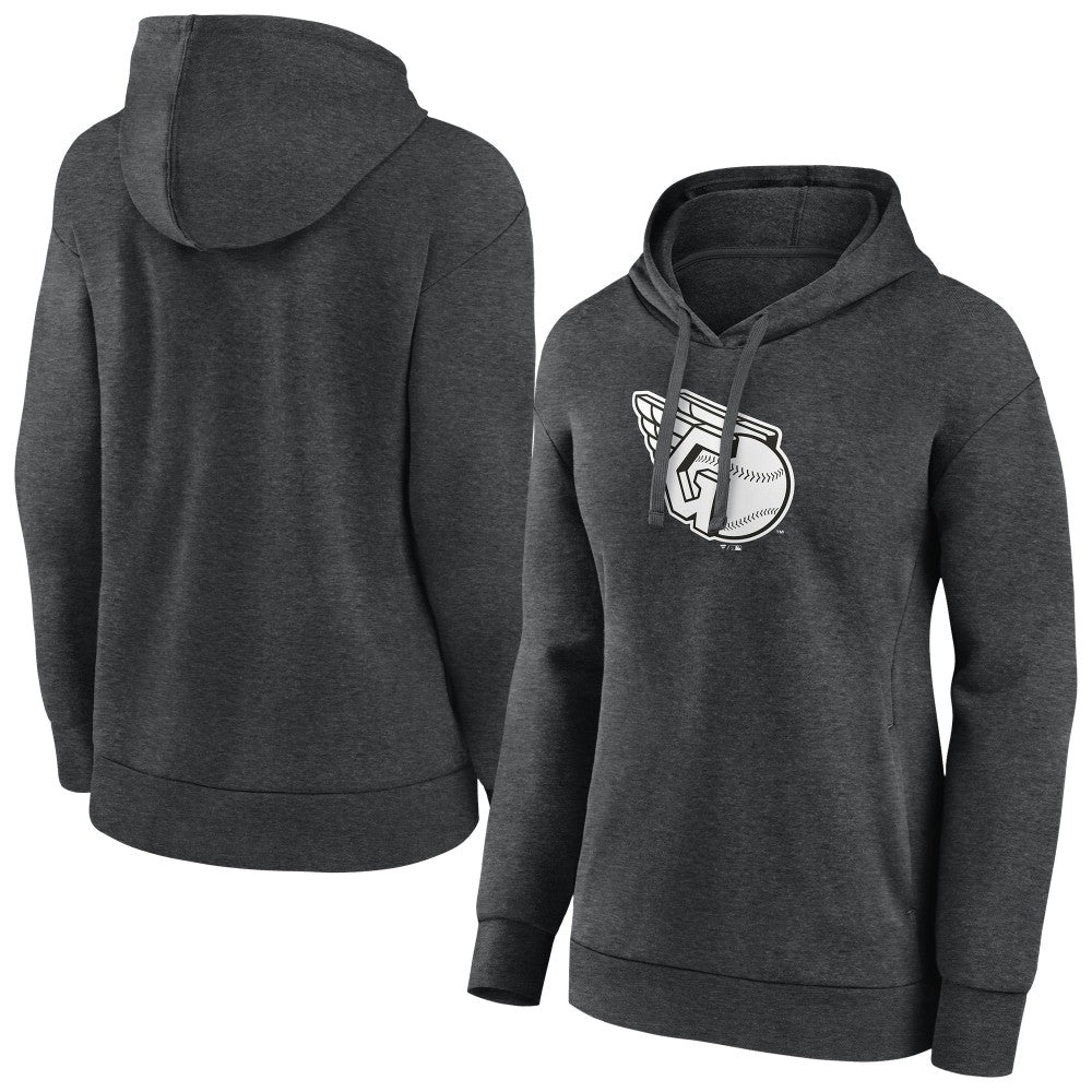 Cleveland Guardians Women's Monochrome Pullover Hoodie - MLB