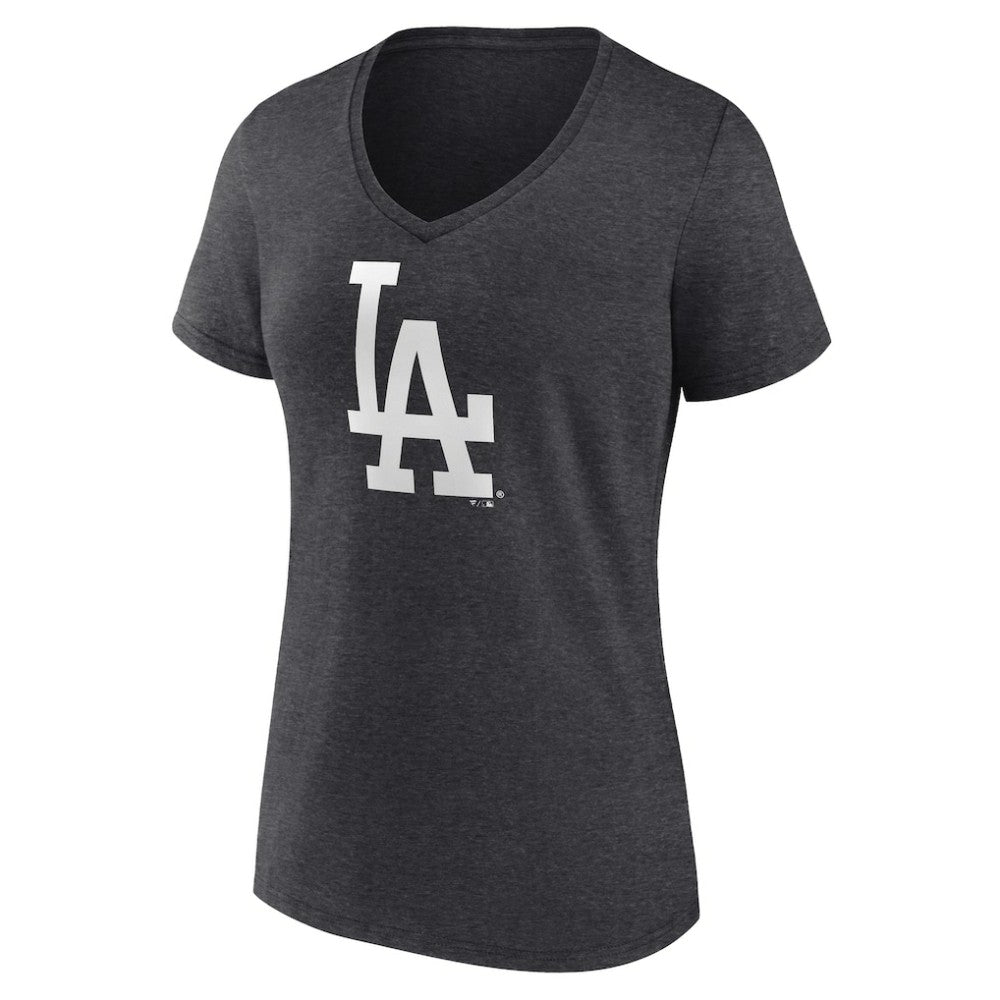 Los Angeles Dodgers Women's Monochrome V-Neck T-Shirt - MLB