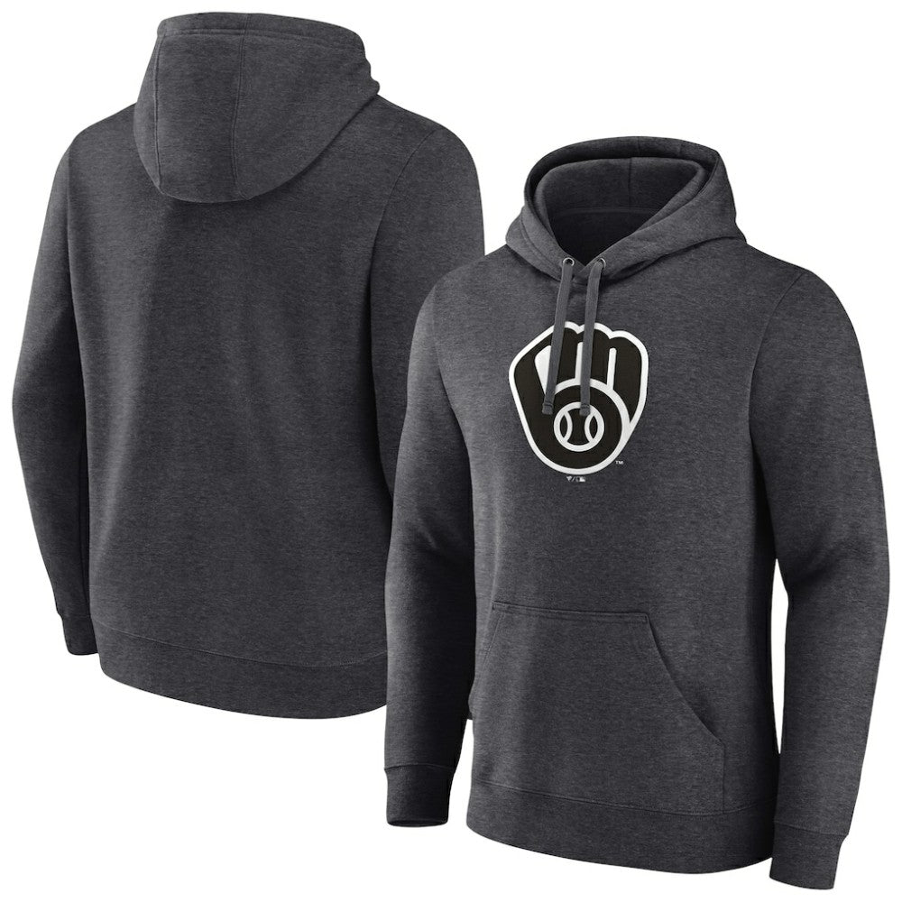 Milwaukee Brewers Monochrome Pullover Hoodie - MLB