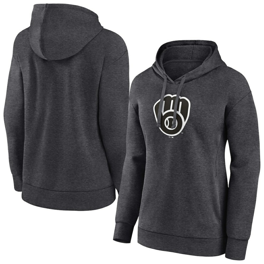 Milwaukee Brewers Women's Monochrome Pullover Hoodie - MLB