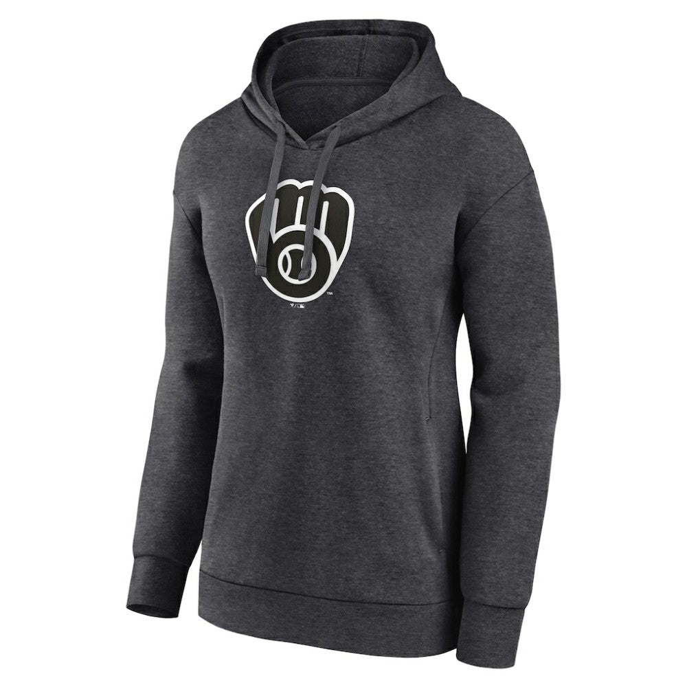 Milwaukee Brewers Women's Monochrome Pullover Hoodie - MLB