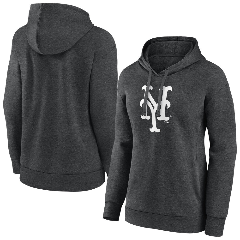 New York Mets Women's Monochrome Pullover Hoodie - MLB