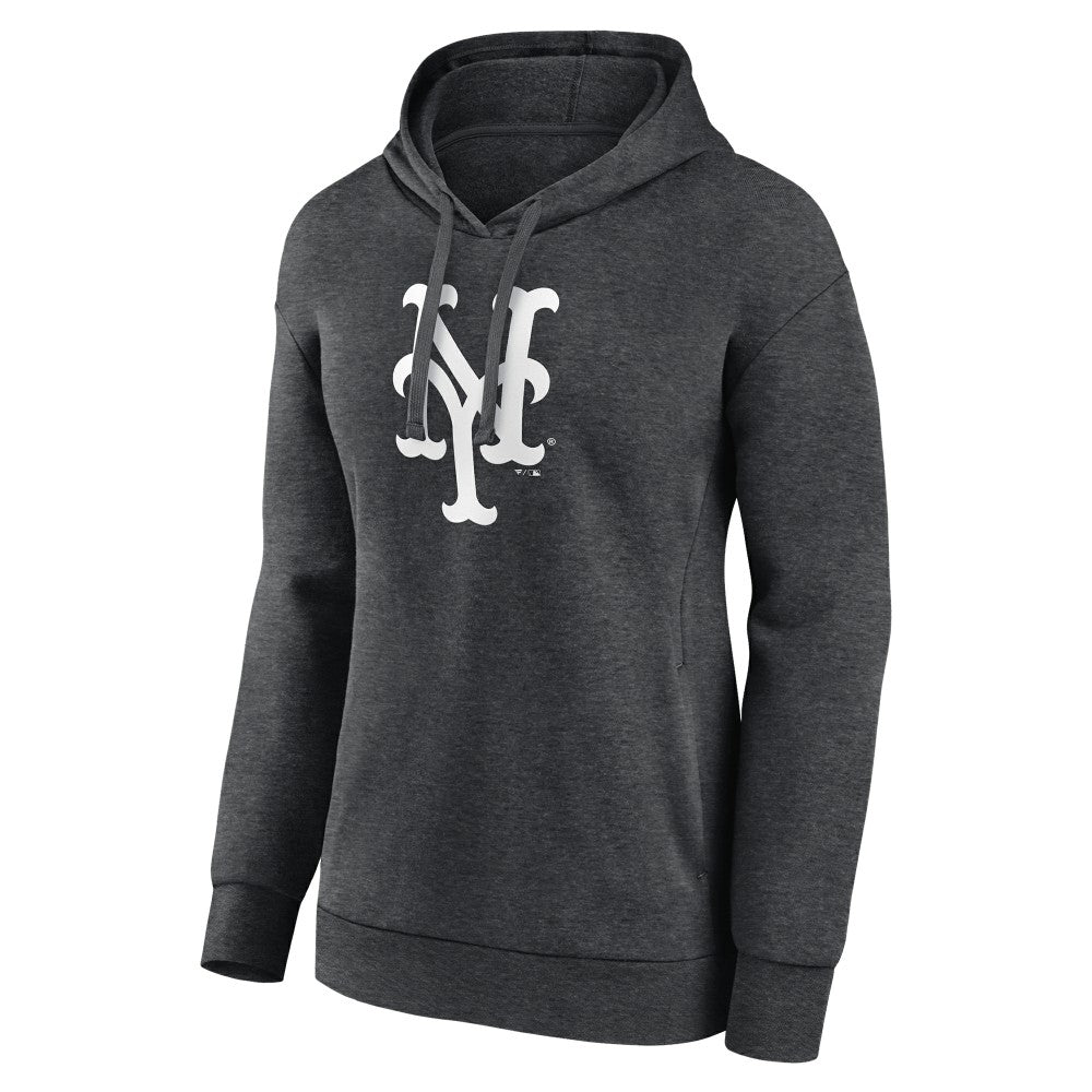 New York Mets Women's Monochrome Pullover Hoodie - MLB