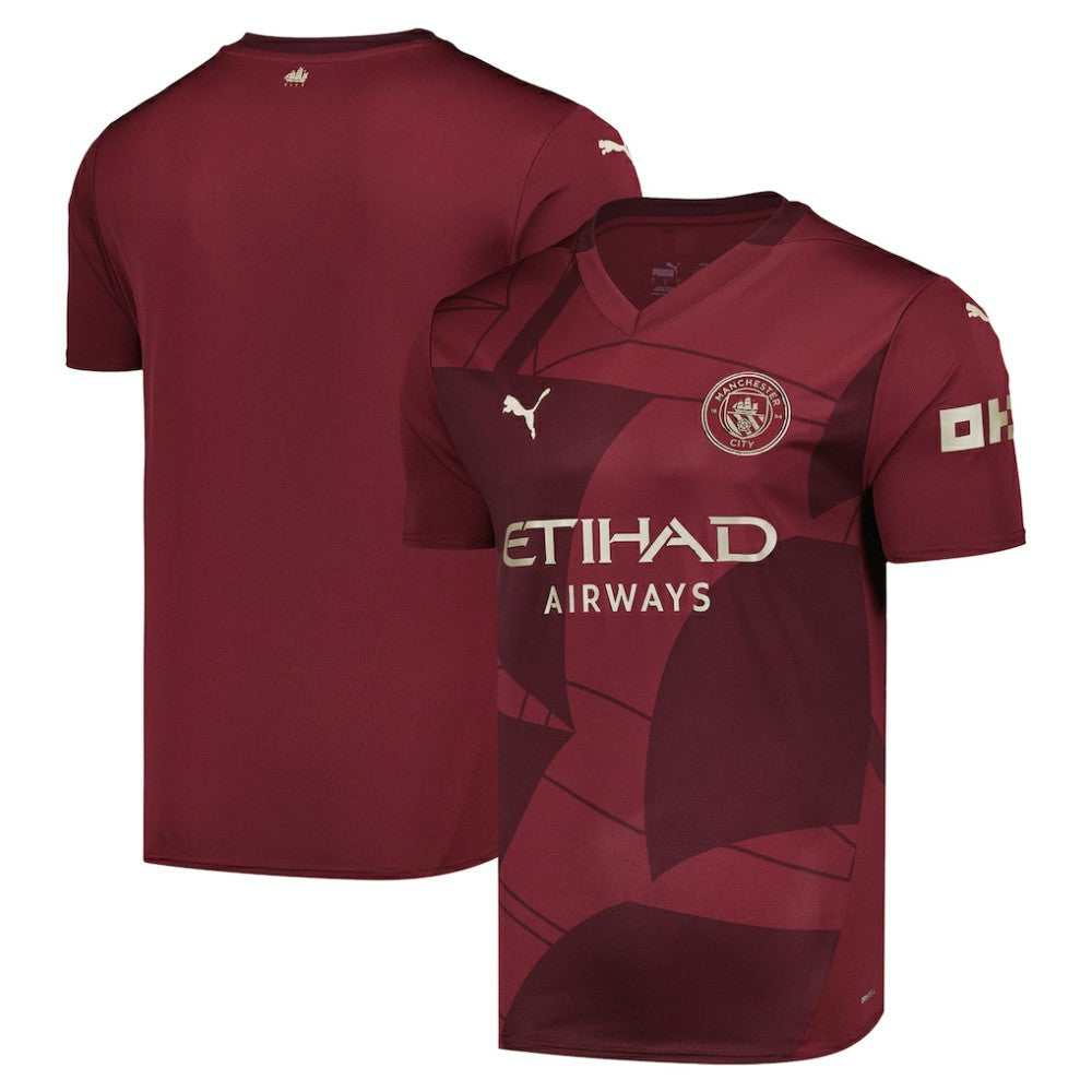 Manchester City 2024/25 Third Replica Blank Jersey Burgundy | Puma online