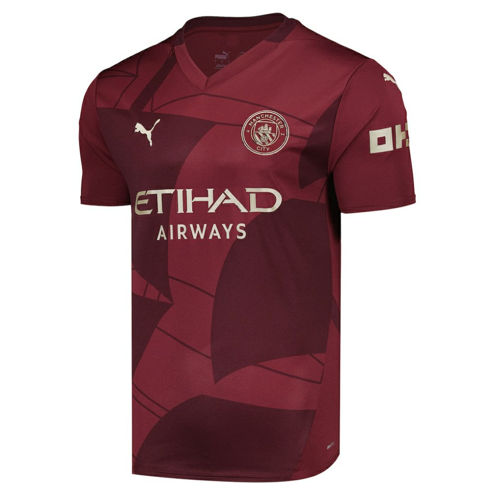 Manchester City 2024/25 Third Replica Blank Jersey Burgundy | Puma online