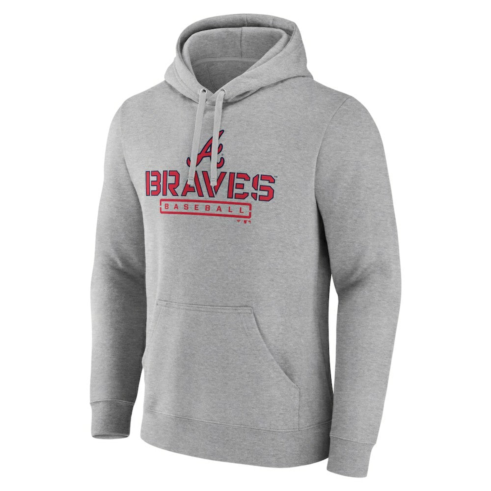Atlanta Braves Evanston Stencil Pullover Hoodie - MLB
